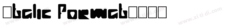 Italic format字体转换